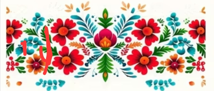 Bright Floral 16oz UV DTF Wrap