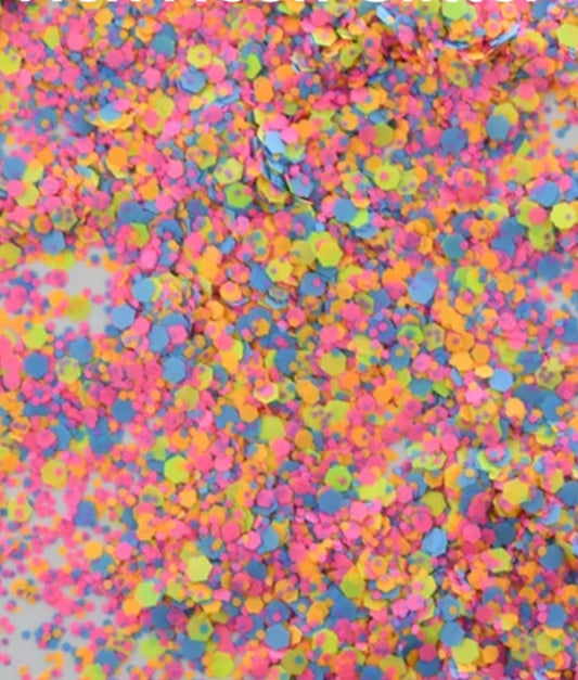 Neon Hex Glitter 10g