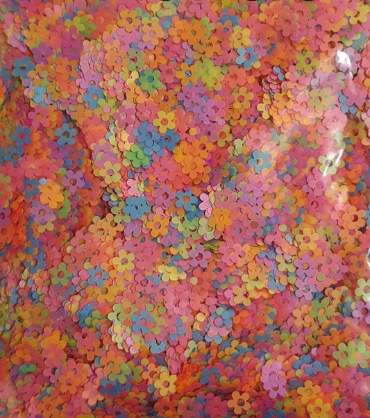 Neon Hollow Flowers Glitter 5g