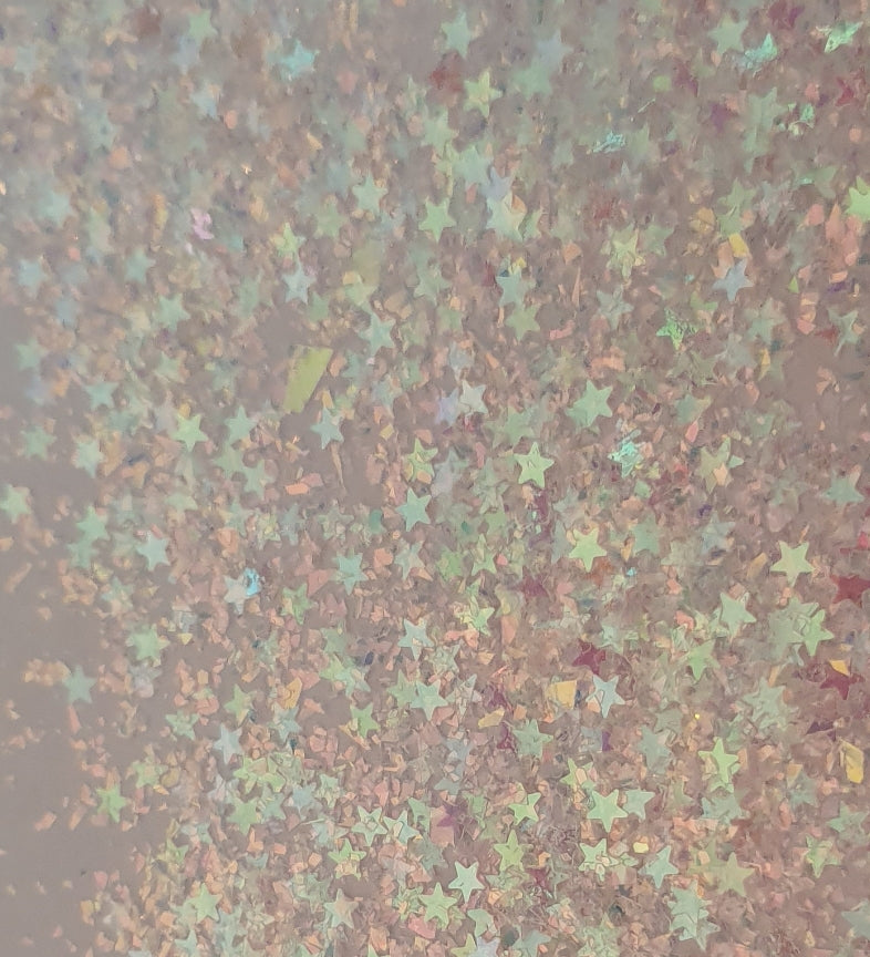 Iridescent Mini Stars Glitter 10g