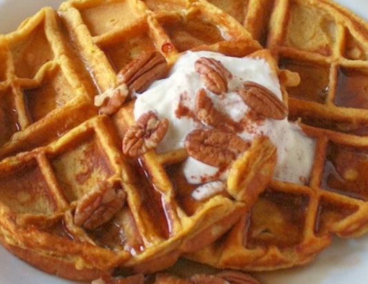 Pumpkin Peacan Waffles