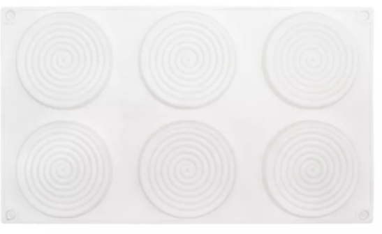 Silicone 6 Large Cell Spiral Mold Silicone Spiral Mo